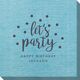 Confetti Dots Let's Party Bamboo Luxe Napkins Image 2 of 5